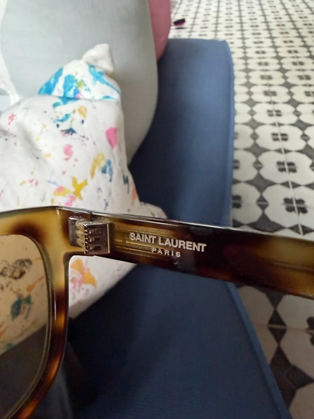 Saint Laurent Brown Tortoiseshell Sunglasses - Picture 6 of 8